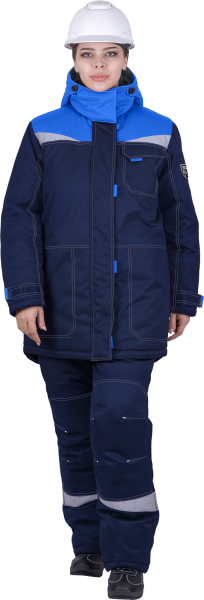 Костюм КМ-10 ЛЮКС зимний 3-4 класс, синий-василек, женский, куртка/брюки Кос 236 Костюм КМ-10 ЛЮКС зимний 3-4 класс, синий-василек, женский, куртка/брюки Кос 236