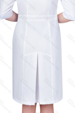 Халат женский №278 (тк.ТиСи) DoctorBIG, белый/красный (0/24) (ЧЗ)