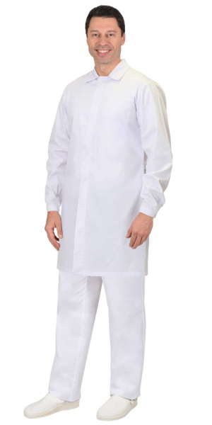 Халат "СИЦИЛИЯ" мужской белый (ЧЗ) Халат "СИЦИЛИЯ" мужской белый (ЧЗ)