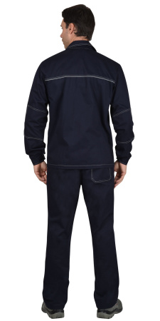 Костюм "Труд" летний: куртка, брюки темно-синий пл. 270 г/кв.м (ЧЗ)