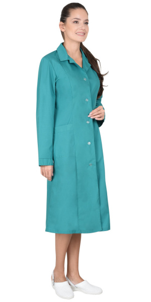 Халат женский с рельефами зеленый (ЧЗ) Халат женский с рельефами зеленый (ЧЗ)