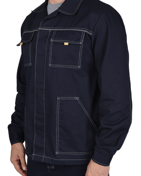 Костюм "Труд" летний: куртка, брюки темно-синий пл. 270 г/кв.м (ЧЗ) Костюм "Труд" летний: куртка, брюки темно-синий пл. 270 г/кв.м (ЧЗ)