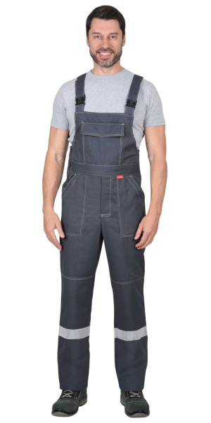 Полукомбинезон из антиэлектростатической ткани, серый с СОП МВО (ЧЗ) Полукомбинезон из антиэлектростатической ткани, серый с СОП МВО (ЧЗ)