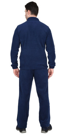 Костюм флисовый: джемпер, брюки тёмно-синий