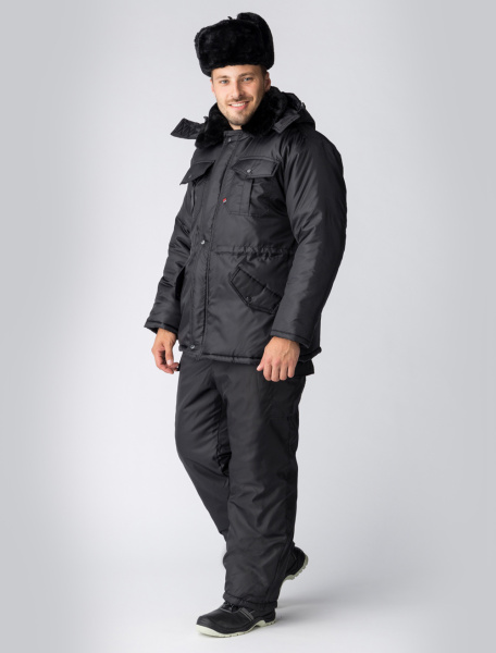 Куртка зимняя для Охранника, черный (ЧЗ)