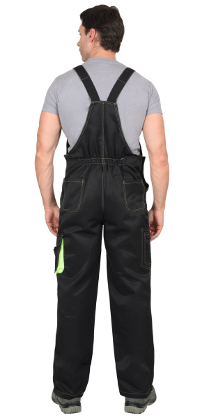 Полукомбинезон "CROWN" черный с неоновым Полукомбинезон "CROWN" черный с неоновым