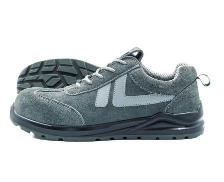 Кроссовки замшевые рабочие на ПУ/ТПУ подошве с композитным подноском и кевларовой стелькой БалтОбувь