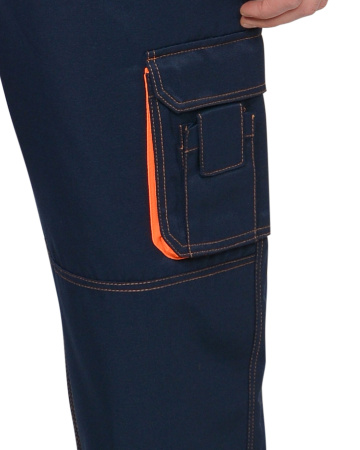 Полукомбинезон "CROWN" синий с оранжевым Полукомбинезон "CROWN" синий с оранжевым