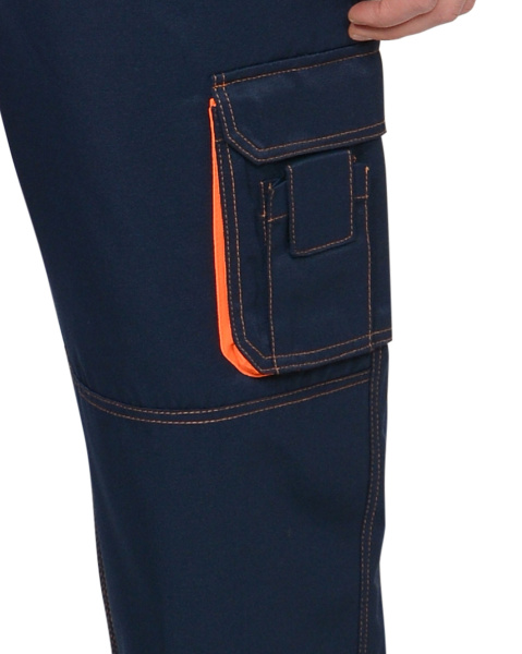 Полукомбинезон "CROWN" синий с оранжевым Полукомбинезон "CROWN" синий с оранжевым