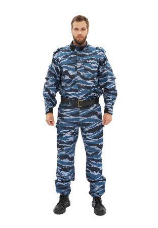 Костюм СПЕЦНАЗ (охрана/охранник)  куртка/брюки цвет: кмф "Серый вихрь", ткань: Рип-Стоп  URSUS (ЧЗ)