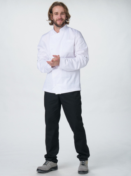 Китель повара Гастро (тк.Смесовая,160), белый (ЧЗ) Китель повара Гастро (тк.Смесовая,160), белый (ЧЗ)
