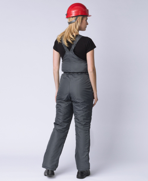 Полукомбинезон зимний женский Снежана (Дюспо), темно-серый (ЧЗ) Полукомбинезон зимний женский Снежана (Дюспо), темно-серый (ЧЗ)