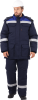 Костюм АНТИСТАТ зимний (Эксперт Стандарт СА-25, пл. 250) п/к, т.синий/васильковый (ЧЗ)