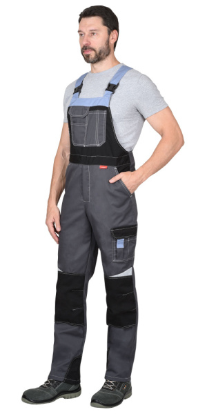 Полукомбинезон "Фаворит-Мега": серый с черн., и сиреневым, СОП Тк. Rodos Распродажа