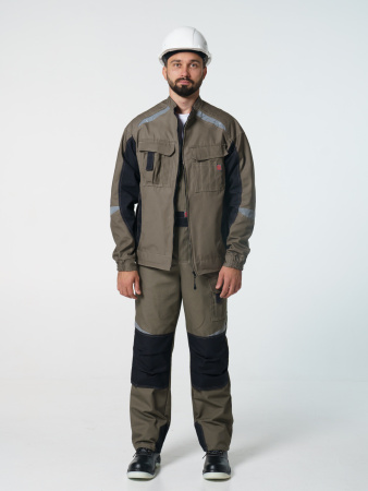 Полукомбинезон рабочий мужской №116 хаки, черный, СОП, ткань Канвас Полукомбинезон рабочий мужской №116 хаки, черный, СОП, ткань Канвас