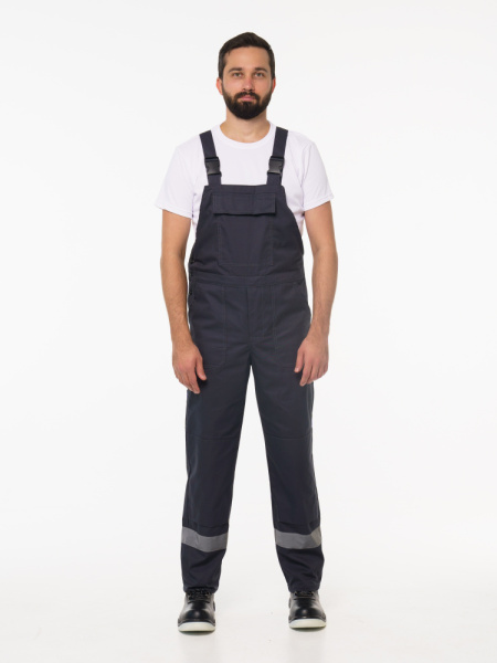 Полукомбинезон рабочий мужской №112 тёмно-серый СОП