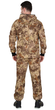Костюм противоэнцефалитный "АНТИГНУС": куртка, брюки (тк.смесовая с пич эффект) Змея олива