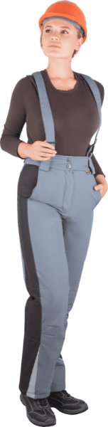 Брюки ХАЙ-ТЕК зимние, серый-черный, женские Брю 623 Наутика, пл. 125 г/м² ФСС (ЧЗ) Брюки ХАЙ-ТЕК зимние, серый-черный, женские Брю 623 Наутика, пл. 125 г/м² ФСС (ЧЗ)