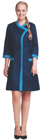 Халат САКУРА, т/синий-голубой Хал 872 Тиси, пл.120 г/м², женский