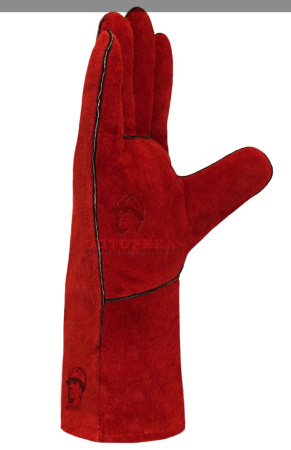 Краги "РосМарка" зимние красные, 35 см (1464), иск. мех р. 10,5