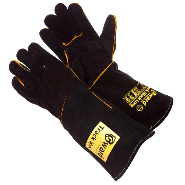 Краги из спилка черного цвета с широким раструбом,длина42 см Gward Track Black Long(арт. XY073)р.XXL Краги из спилка черного цвета с широким раструбом,длина42 см Gward Track Black Long(арт. XY073)р.XXL
