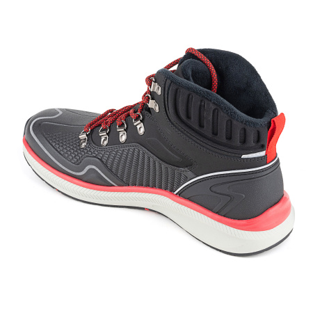 Ботинки ТПУ, кожа, текстиль, подошва ЭВА/резина ELKLAND мод. 164 черный/красный/белый