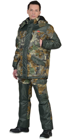 Костюм "ГОРКА" зимний: куртка дл., брюки (тк.CROWN-230) КМФ "Темный лес"
