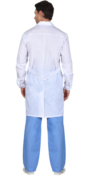 Халат "Главврач" мужской белый (ЧЗ) Халат "Главврач" мужской белый (ЧЗ)