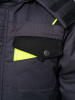 Костюм "ХОВАРД": зим. куртка дл.,брюки т.-серый с черным и лимон. отд. (ЧЗ)