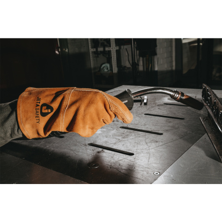 JWK201 Сварочные краги без подкладки Ferrus Light (желтые)