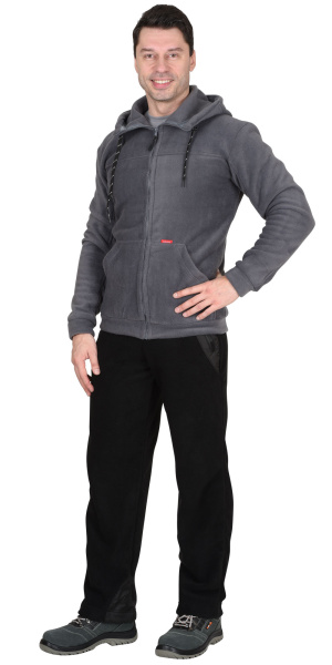 Куртка флисовая "Меркурий" цв. серый (ЧЗ)