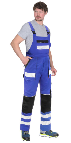 Полукомбинезон "ТРЭКС" васильковый с черным, СОП (ЧЗ) Полукомбинезон "ТРЭКС" васильковый с черным, СОП (ЧЗ)
