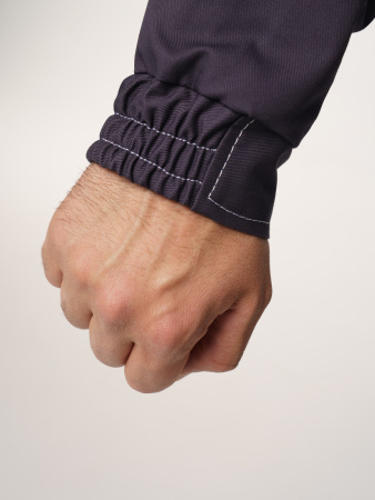 Куртка рабочая мужская №116 цвет серый с красным, черным