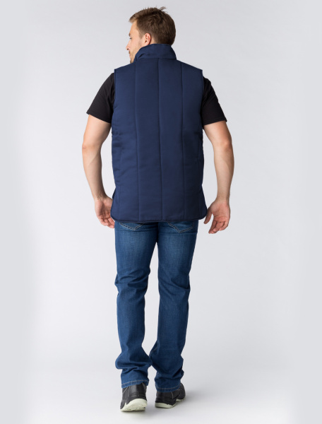 Жилет утепленный Универсальный (Смесовая, 210), темно-синий, (ЧЗ) Жилет утепленный Универсальный (Смесовая, 210), темно-синий, (ЧЗ)
