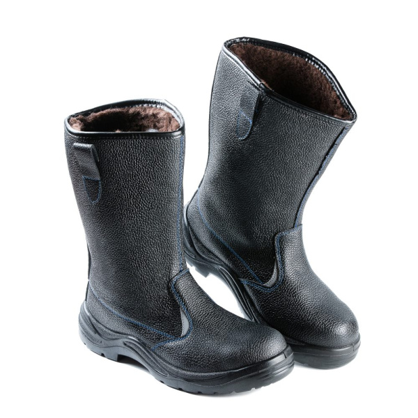 Сапоги кожаные утепленные шерстян. мех мод. 16РНМ-1 ПУ/Нитрил металлический подносок