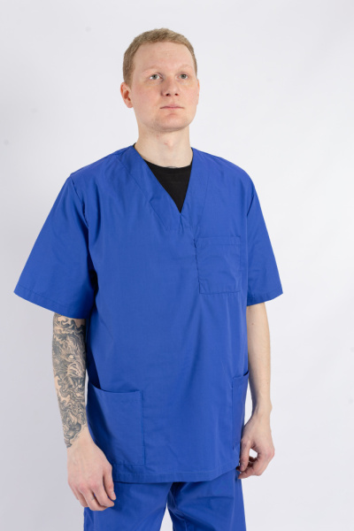 Куртка рабочая универсальная №104 (блуза) василек, ткань ТИСИ Куртка рабочая универсальная №104 (блуза) василек, ткань ТИСИ