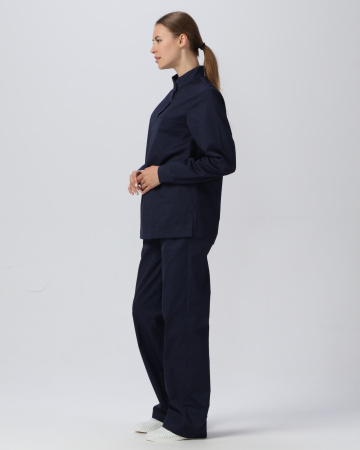 Костюм женский ХАССП-Стандарт NEW (тк.Смесовая,160), т.синий 