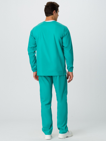 Мужской костюм ХАССП-База (ткань ТиСи, 120), бирюзовый (ЧЗ) Мужской костюм ХАССП-База (ткань ТиСи, 120), бирюзовый (ЧЗ)