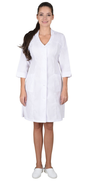Халат "Лима" женский белый (ЧЗ) Халат "Лима" женский белый (ЧЗ)