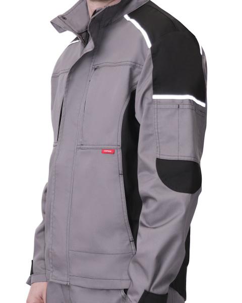 Куртка "ЦИТРИН" ср.серый с черным (ЧЗ) Куртка "ЦИТРИН" ср.серый с черным (ЧЗ)