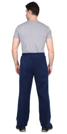 Костюм флисовый: джемпер, брюки тёмно-синий