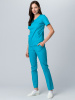 Костюм женский хирургический Модерн-001 (тк.Спандекс,175) MedLine, голубой