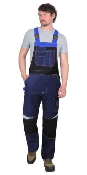 Полукомбинезон "Фаворит-Мега": т.синий с черным и васил., СОП, тк.Rodos (ЧЗ) Полукомбинезон "Фаворит-Мега": т.синий с черным и васил., СОП, тк.Rodos (ЧЗ)