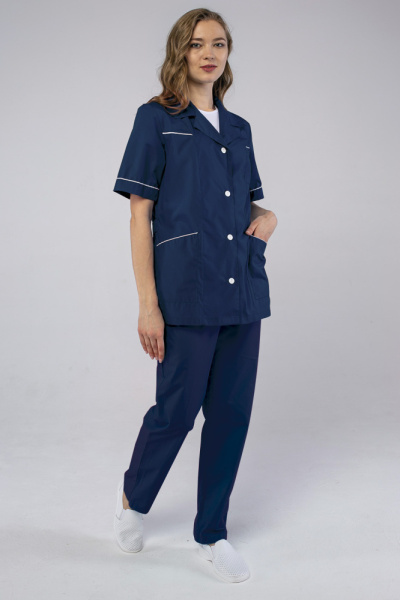 Костюм женский Магнолия (тк.ТиСи), т.синий (ЧЗ)