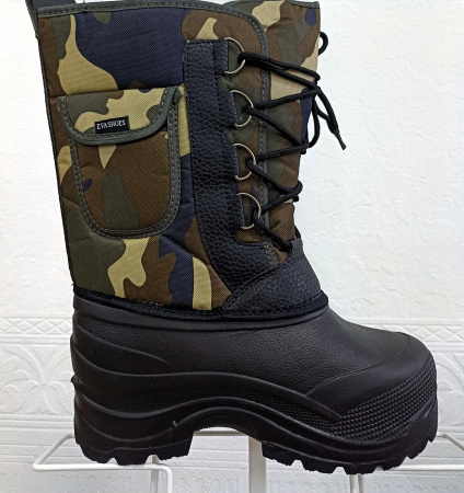 Сапоги арт.204М-1 Милитари(-40) муж.зел.кмф, со шнурком (EVAshoes)