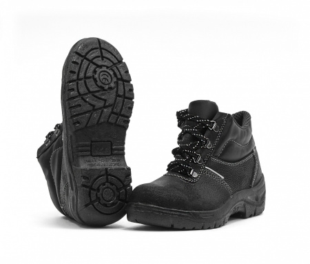 Ботинки 3208Т  МП, кожа, иск. кожа, ПУ, черный ЗападБалтОбувь