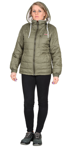 Куртка "ПРАГА-Люкс" женская,  оливковая  (ЧЗ) Куртка "ПРАГА-Люкс" женская,  оливковая  (ЧЗ)