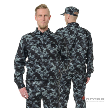 Костюм мужской "Альфа" камуфляж город (куртка и брюки) для охранников Охр103