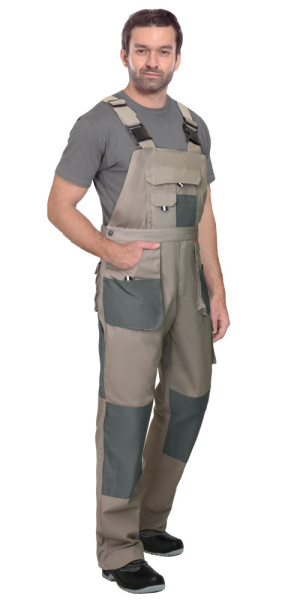 Полукомбинезон "ОБЕРОН" песочный с серо-зеленым тк. Канвас/Оксфорд (ЧЗ) Полукомбинезон "ОБЕРОН" песочный с серо-зеленым тк. Канвас/Оксфорд (ЧЗ)