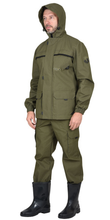 Костюм "ГЕО" летний: куртка, брюки ( п-но палаточное ) хаки